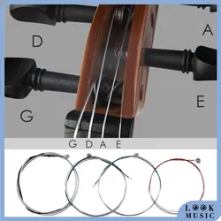 1PC Spare Replacement Violin String Core Aluminum Alloy Steel Strings Wound Stringed Violin G/D/A/E String 4/4 3/4 1/2 1/4 1/8