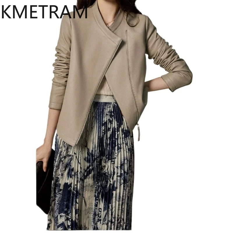 100% Sheepskin Jacket Woman High Quality Slim Short Genuine Leather Jackets Women New in Outerwears Fall Clothes 2025 Chaquetas