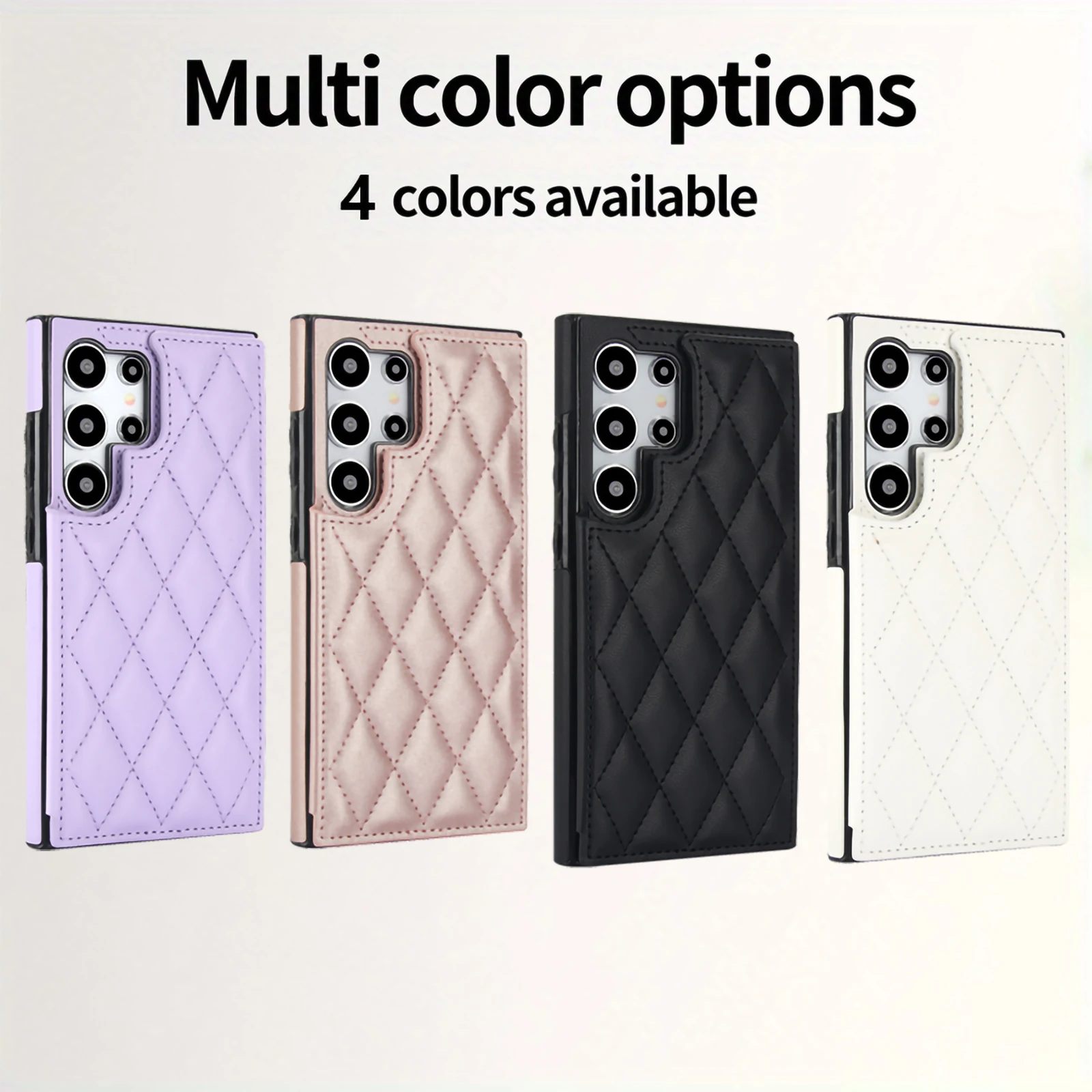 Wallet Double Button Small Fragrant Cardslot Magnetic Flip Leather Case For Samsung Galaxy S25 Edge S24 FE S23 Plus S22 Ultra