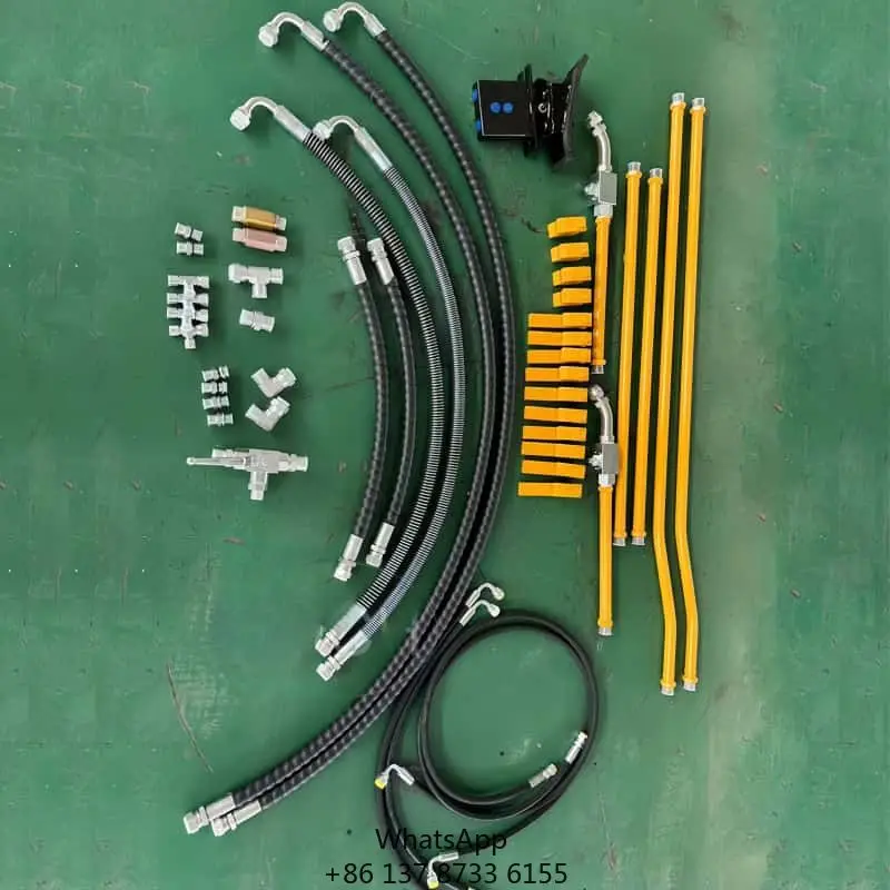 Mini Excavator Aux Pipe Line Hydraulic Breaker Piping Kits For PC30