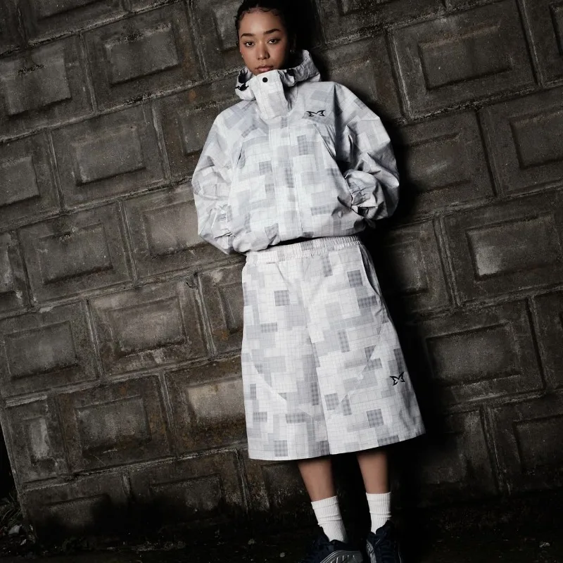 

Mertra Men's Patchwork Checkered Sports Sweatshirt Jacket with Hood and Windbreaker