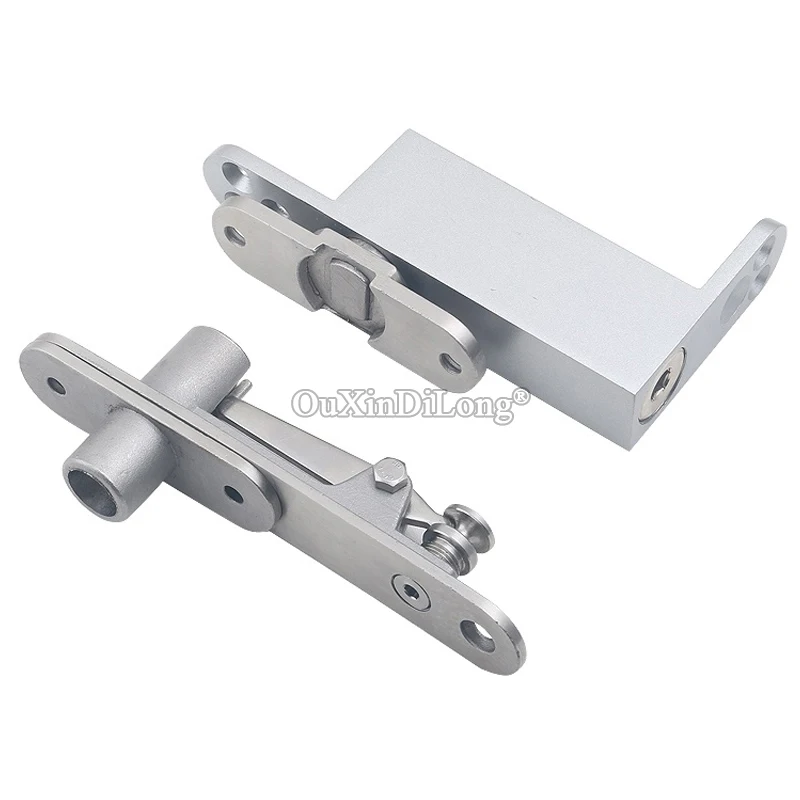 Brand New 1Set Heavy Duty Door Pivot Hinges Invisible Hidden Soft Close Door Hinges Install Up and Down