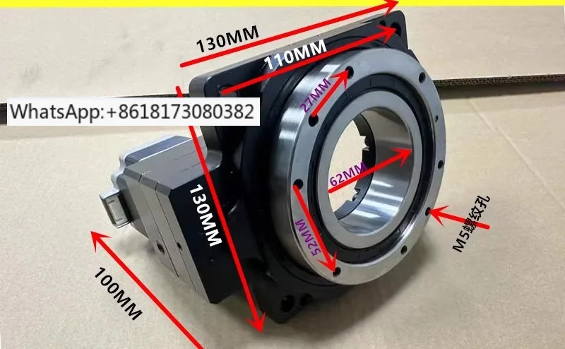 

Прецизионный поворотный стол-редуктор с полым центрирующим диском 130 мм