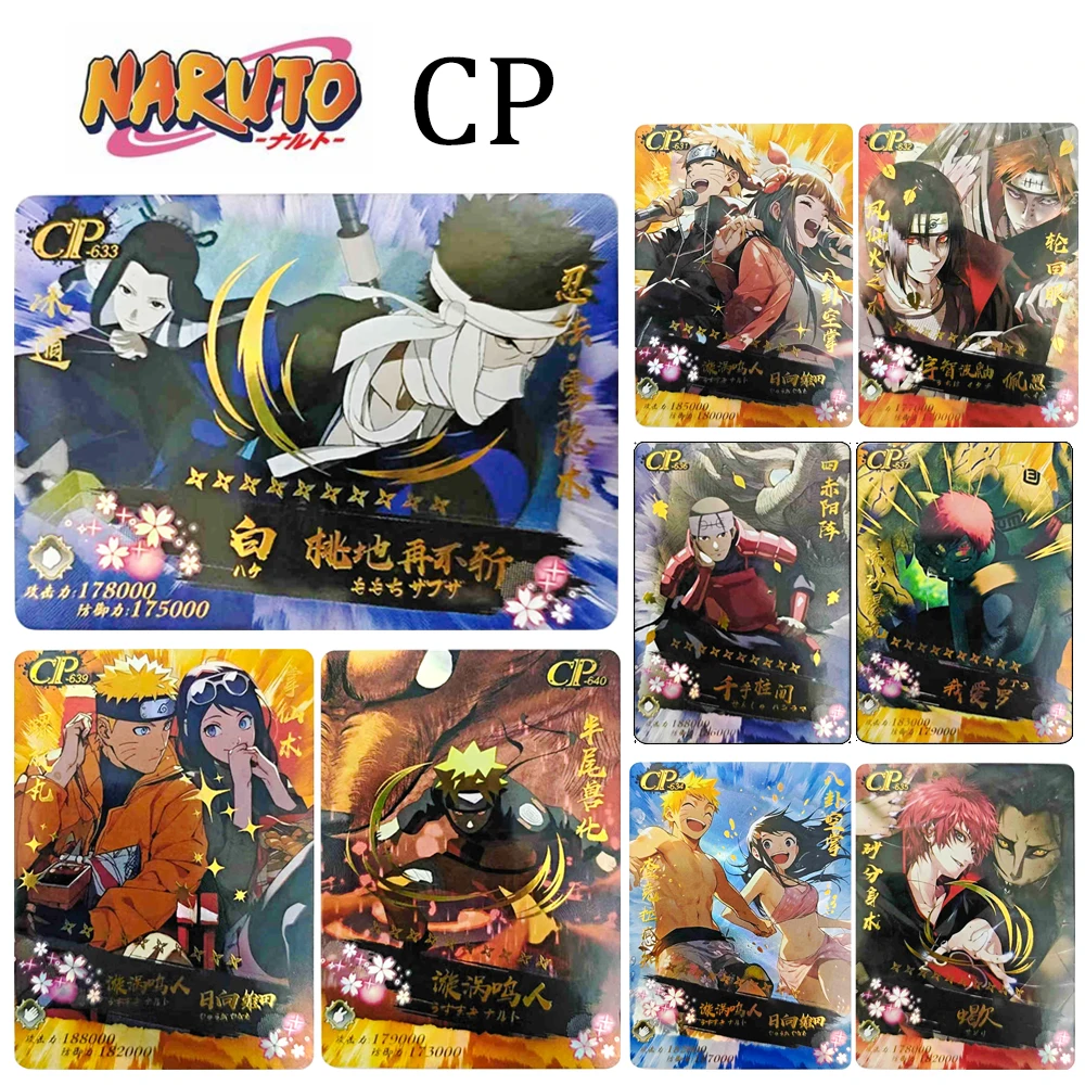 Naruto CP Naruto Uzumaki Gaara Hinata Hinata Senju Pillar Uchiha Madara Refraction Glitter Foil Stamping Collection Card