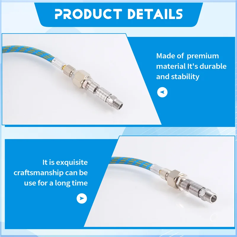 LJL Airbrush Adapter Set, Quick Release Airbrush Adapter Kit, Nylon Braided Air Hose, For Air Compressor And Airbrush Hose