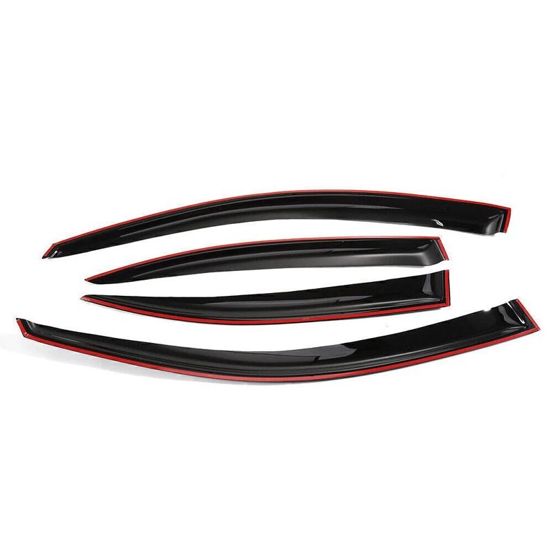 Picture 4: For 2014-2018 Mazda 3 Axela JDM 3D Wavy Mugen Style Window Visors Rain Guards