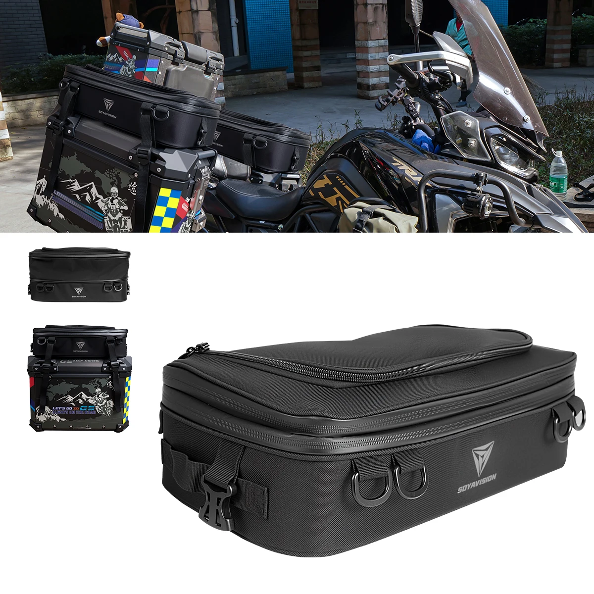 Motorcycle Top Bags For BMW R 1200 1250 GS LC Adventure Top Box Panniers Bag Case Luggage Bags F650GS G310GS ADV Waterproof
