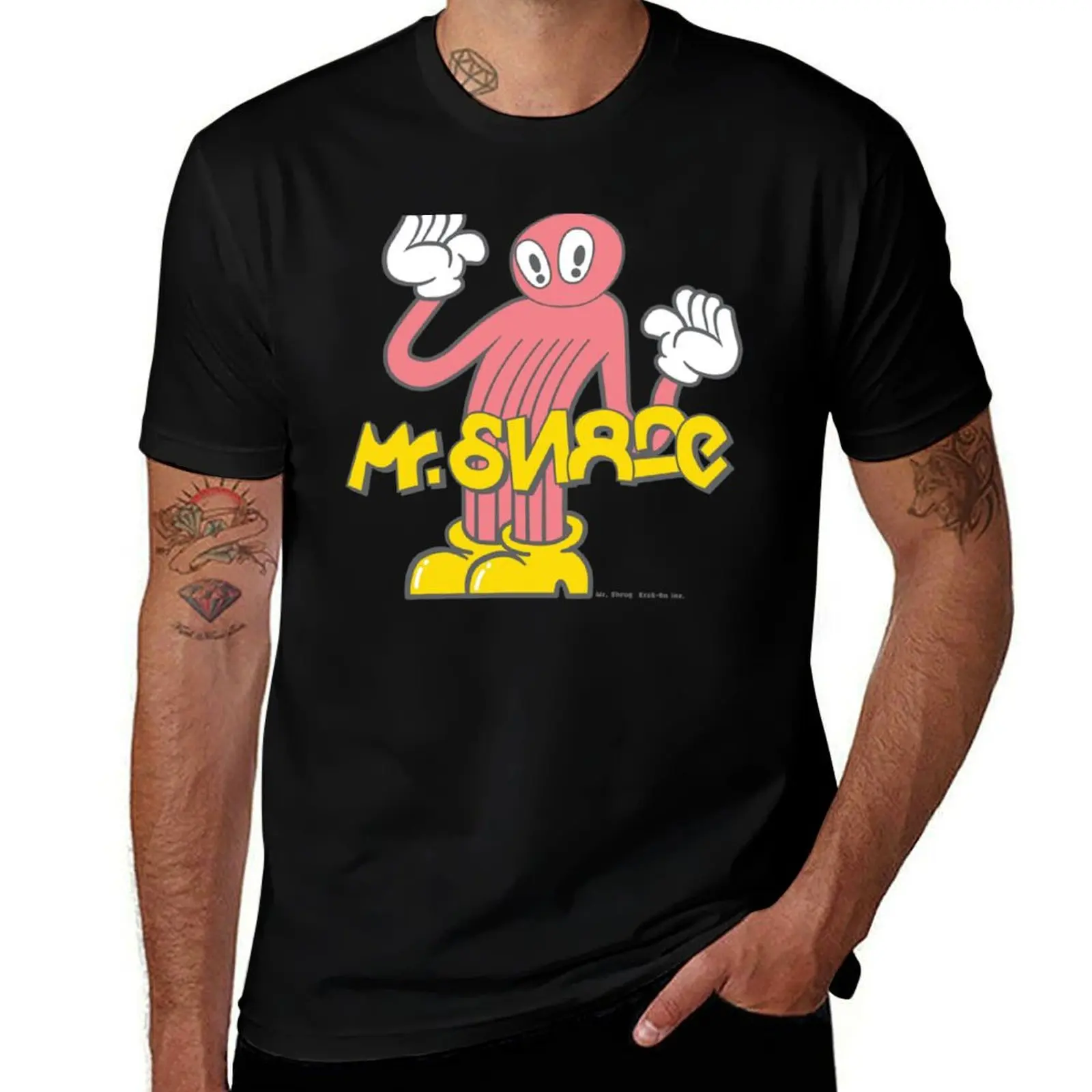 Mr. Shrug T-Shirt Soft Anti-Shrink Cotton Tee T-Shirt