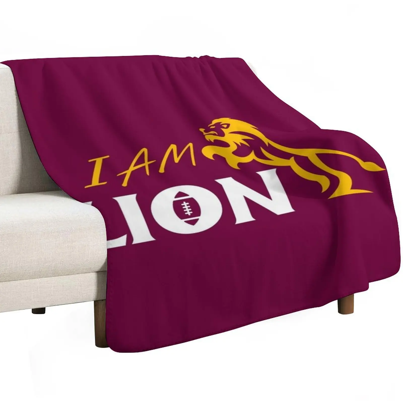 

Brisbane Lions Throw Blanket Bed covers Beach Cute Luxury Thicken Blankets