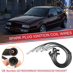 UXCELL 6 Pcs Spark Plug Wire Ignition Coil Cable No.021905409N for Volkswagen VR6 2.9