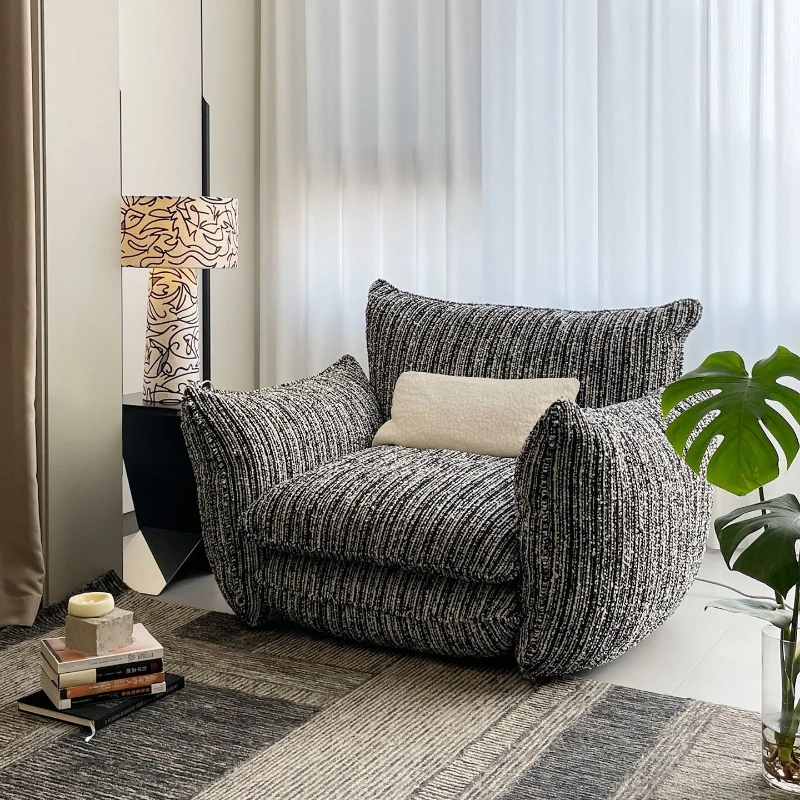 Leisure chair Italian minimalist single sofa lazy new small apartment living room small sofa modern simple balcony