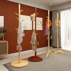 Natural Wood Clothes Rack Stand Branch Shape Handbag Hat Coat Hanger Living Room Clothing Organizer Home Nor-dic Furniture