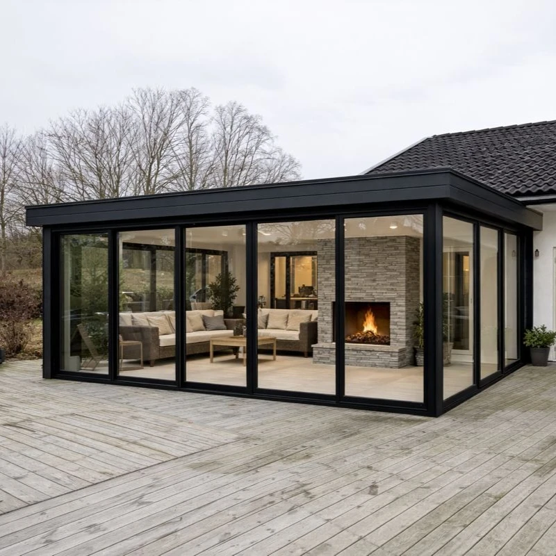 

NFRC Thermally Break Aluminum Sliding Door Hurricane Proof Impact 4 Panels Large Double Glass Patio Aluminum Sliding Glass Door
