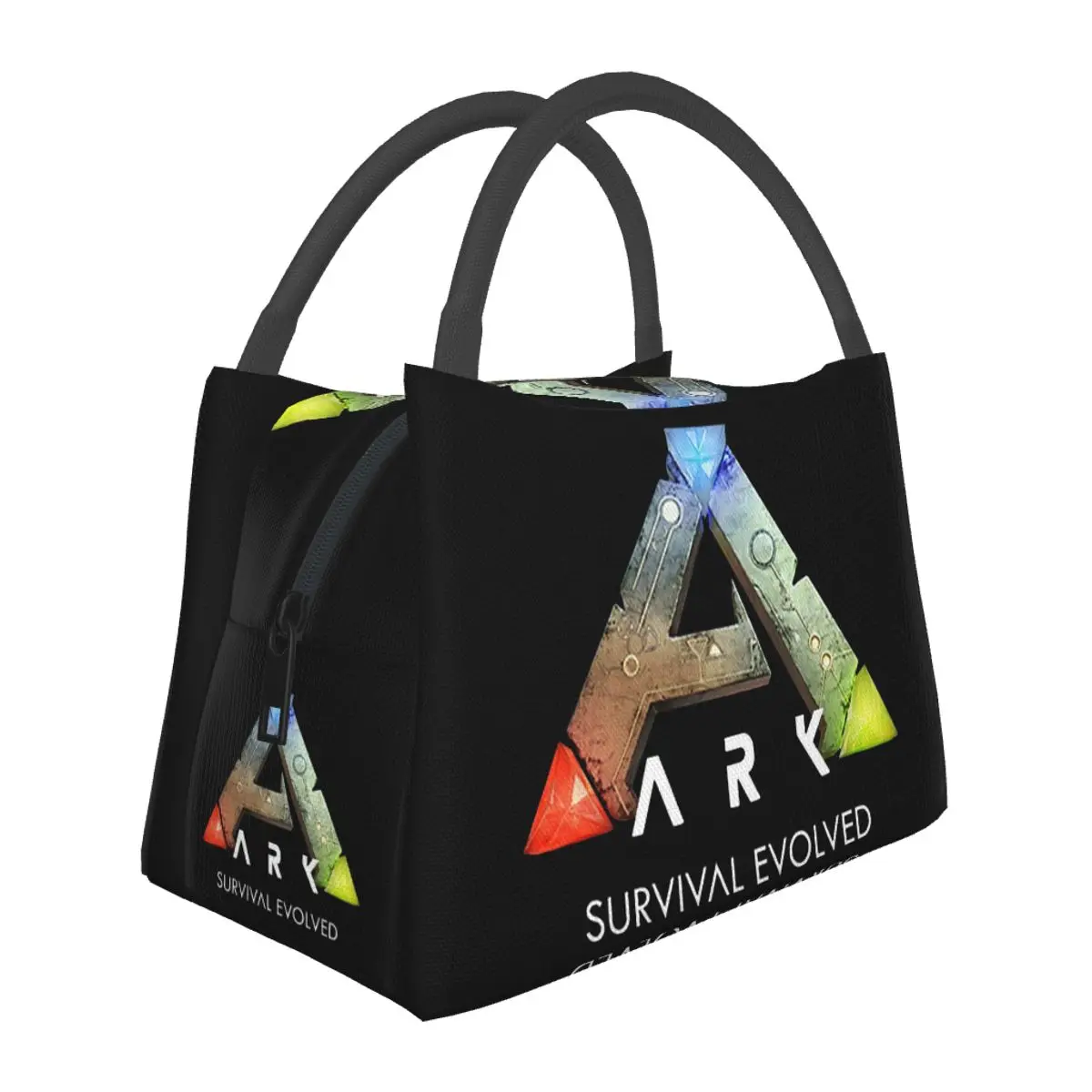 Ark Survival Evolved Sac à lunch isotherme noir pour femmes, boîtes de rangement pour bento, conteneur portable, boîte à lunch thermique