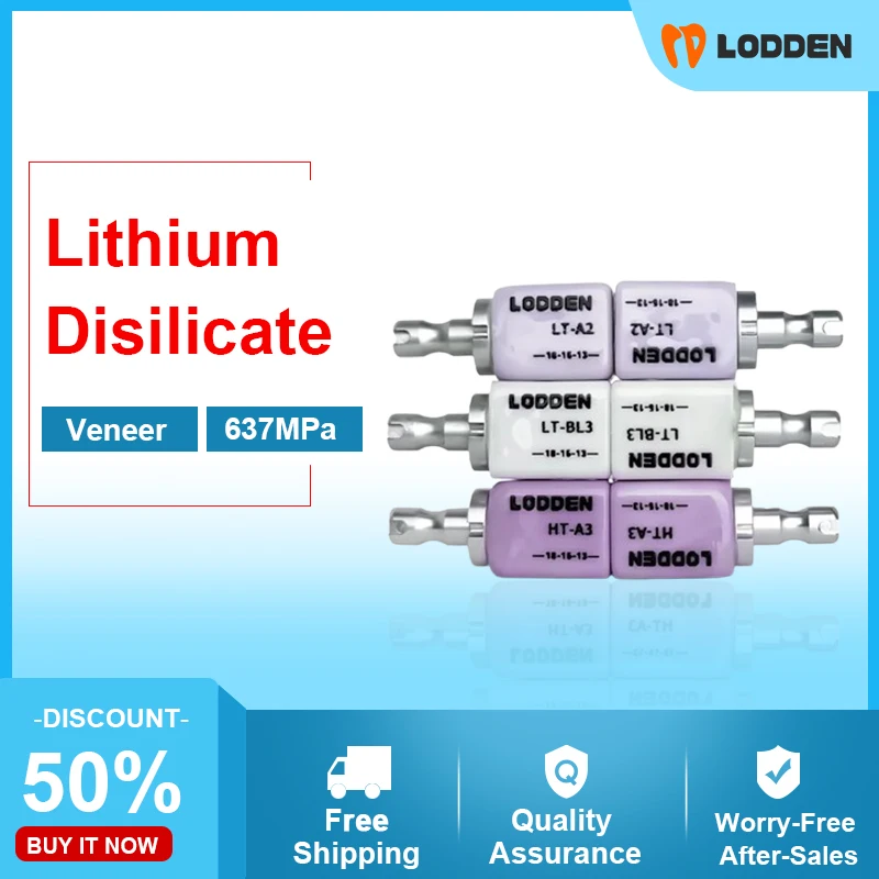 LODDEN Dental Lab Lithium Disilicate C14 Blocks LT/HT/MT Glass Ceramic Dentistry Material for CAD CAM Sirona Cerec Milling Syste