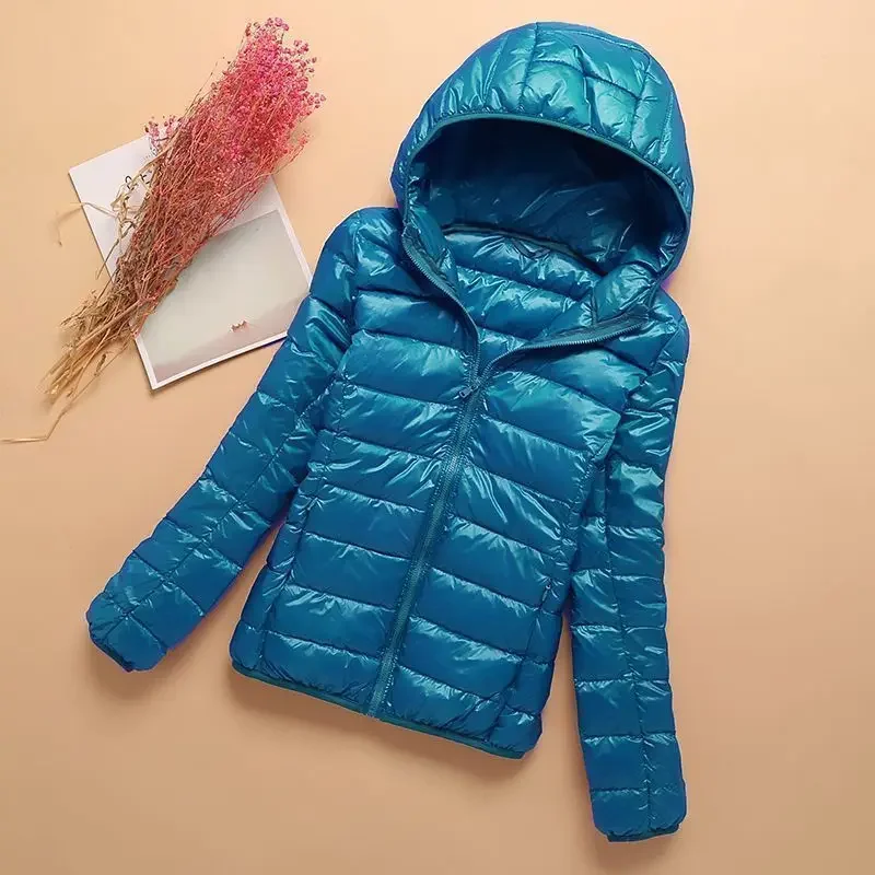 Veste femme nouveau léger Downcotton rembourré recadrée à capuche col montant Parkas liquidation vente