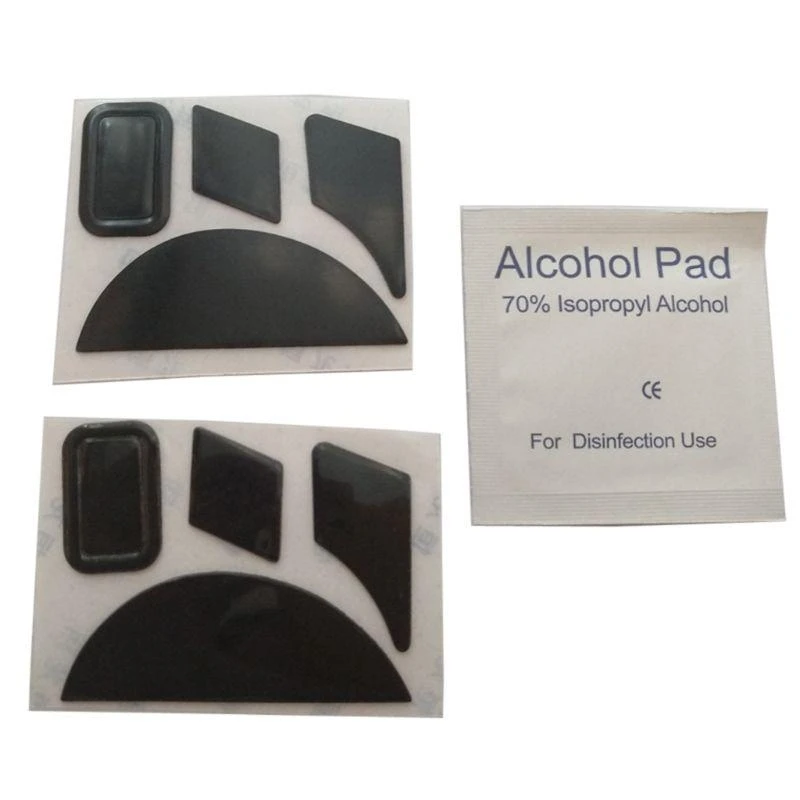 

2pcs of Mouse Feet Mouse Skates for Naga 2014/ Naga V2 Gaming Mouse Feet Replacement Black 0.6mm