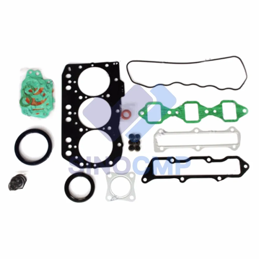 1Set 3TNE82A Overhaul Gasket Kit For Yanmar Kobelco SK35SR SK30SR-2 VIO35-2 SK30SR-3 B27-B B37-2A John Deere 3120 3125