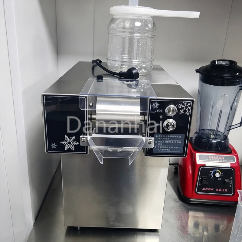 Continuous Supply Slush Ice Producing Machine Commercial Food Grade Ice Shaving Machine Portable Snowflake Ice Maker