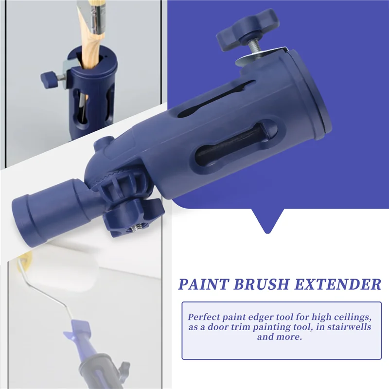A24F-Multi-Angle Paint Brush Extender-Paint Edger Tool For Walls,Trim And Corner Painting-Paint Roller Extension Pole