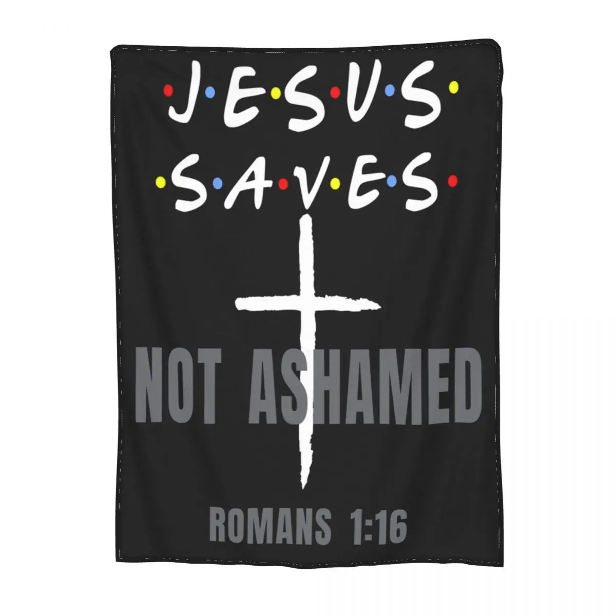 Jesus Saves Christ Blankets Fleece Autumn/Winter Cozy Soft Throw Blankets for Bedding Travel Quilt