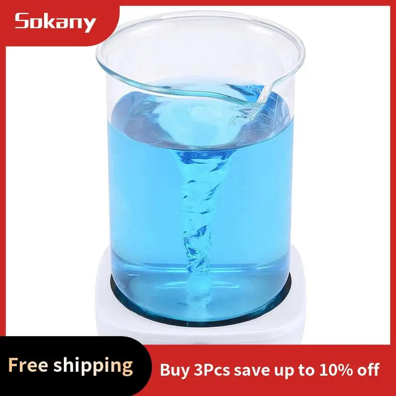 HIM-2X Magnetic Stirrer Mini Lab Stir Mixer Portable Stirrer Plate With Stir Bar 2L 4000RPM For Laboratory EU Plug