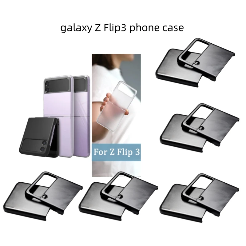 

1 шт. прозрачный защитный чехол для Galaxy Z Flip 3 5G, жесткий противоударный задний бампер для ПК, чехол для Samsung Galaxy Z Flip Case