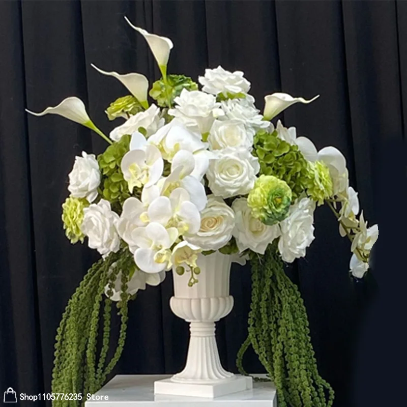 Künstliche Rosen-Orchideen-Tischdekoration Blumenball Hochzeitsfeier-Dekoration Blumenarrangement Tischdekoration für Zuhause und Veranstaltungen – Detail 4