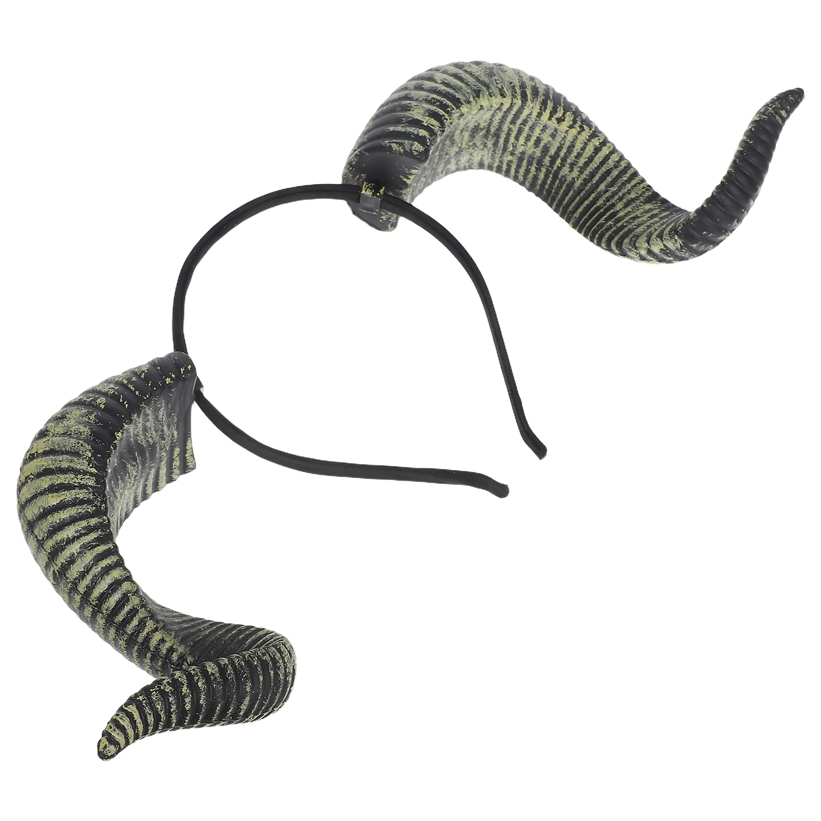 

Sheep Horn Headband Headwear Halloween Costume Gothic Horn Hair Hoop for Cosplay Party PU Horns Hair Accessory for Men and Women