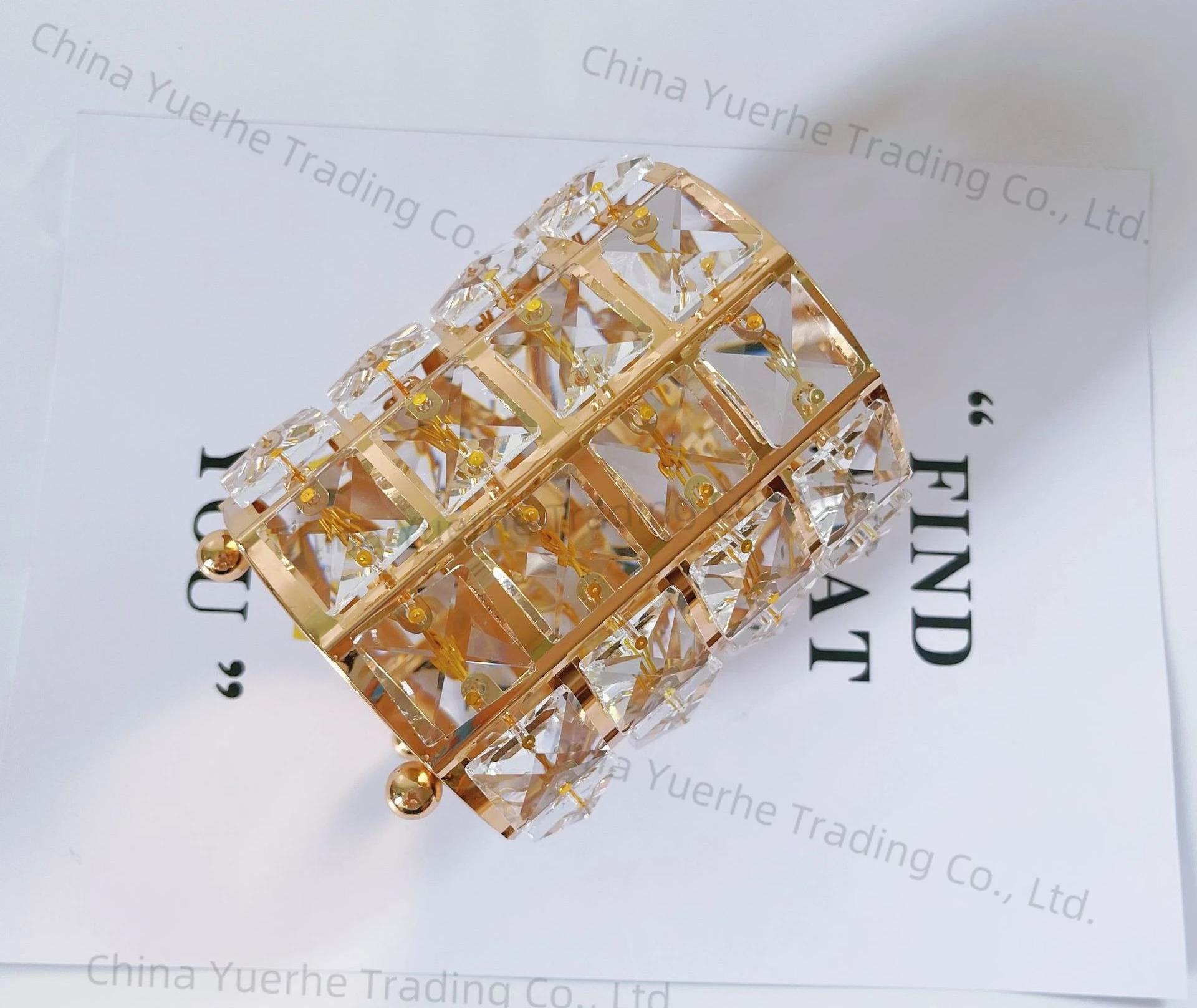 

Хрустальный держатель для ручек, круглый креативный настольный держатель для кистей для макияжа, держатель для ручек