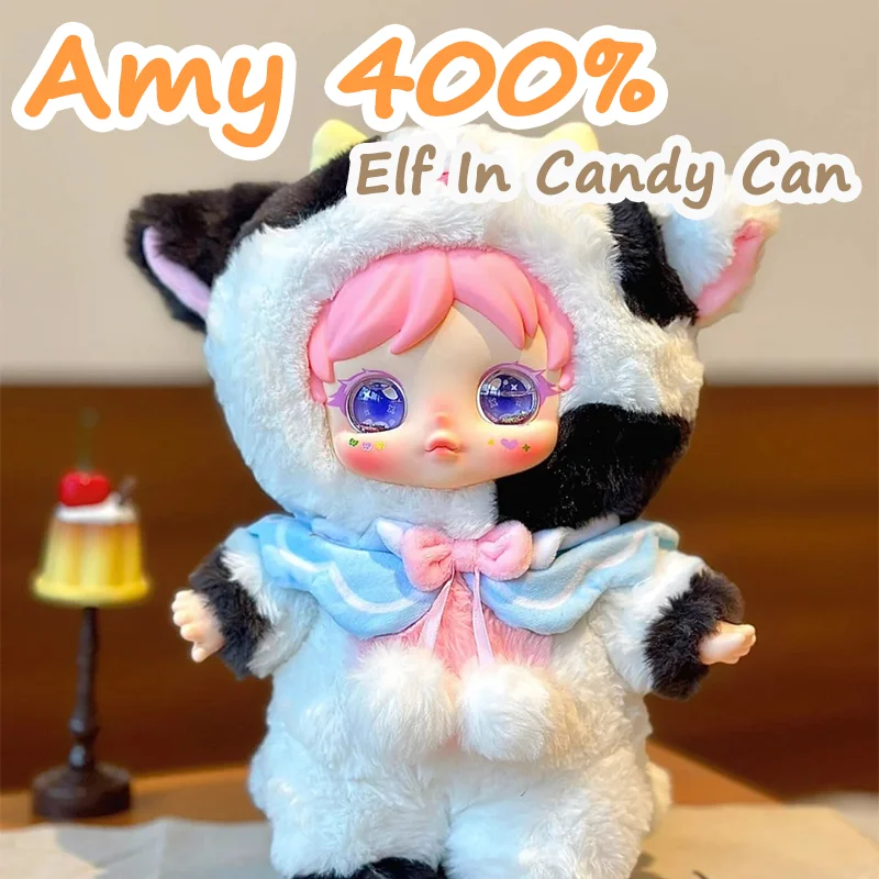 

Amy'S Elf In Candy Can 400% Large Doll Vinyl Blind Box Action Figure Toys Kawaii Plush Played With Ornaments Mystery Box Gift