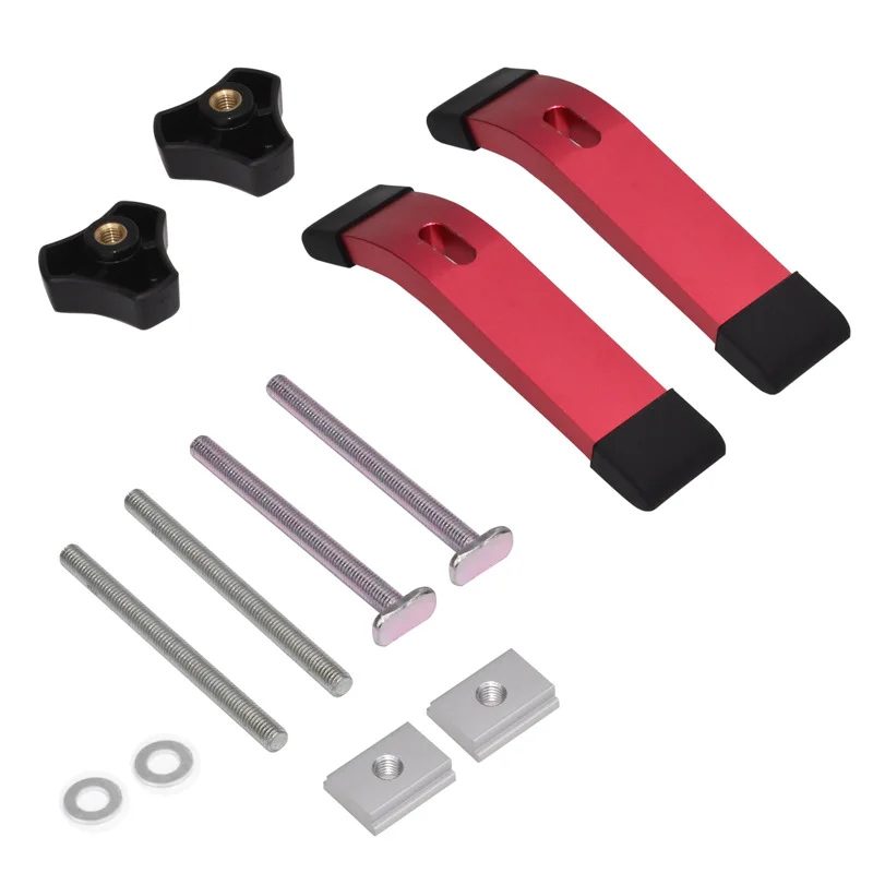 For Plate Woodworking Table T Track Fixed Clamp Plate Compact Matching 3/8T Groove Type 19 Chute