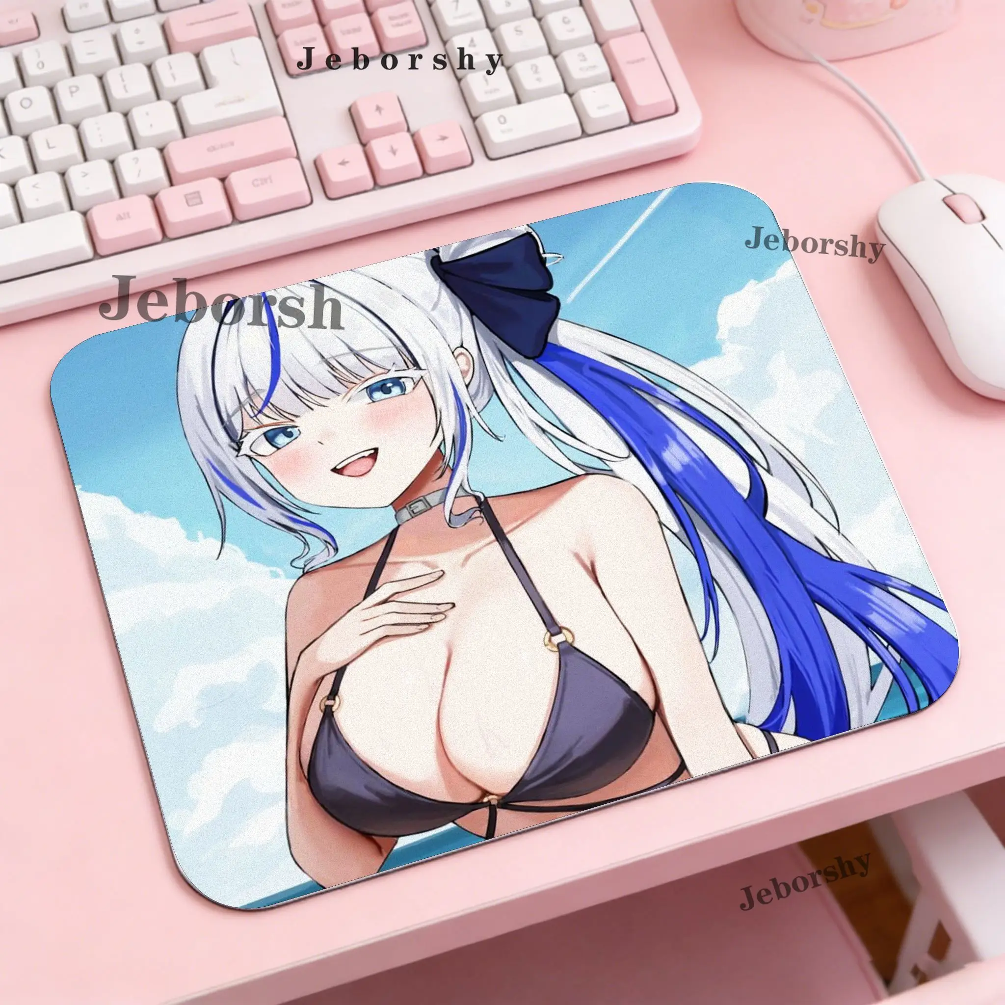 Aokumo Rin small Mousepad Mouse Mat Gaming Keyboard Pads Stitch Lock Edge Mouse Pad Laptop Rubber Non-slip Desk Mat