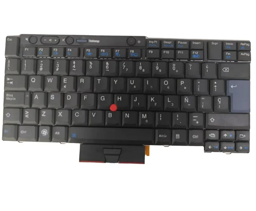 Teclado Espanhol para Lenovo ThinkPad T410 T410S T420 T420S X220 X220I X220S X220T T510 T520 Sem Retroiluminação