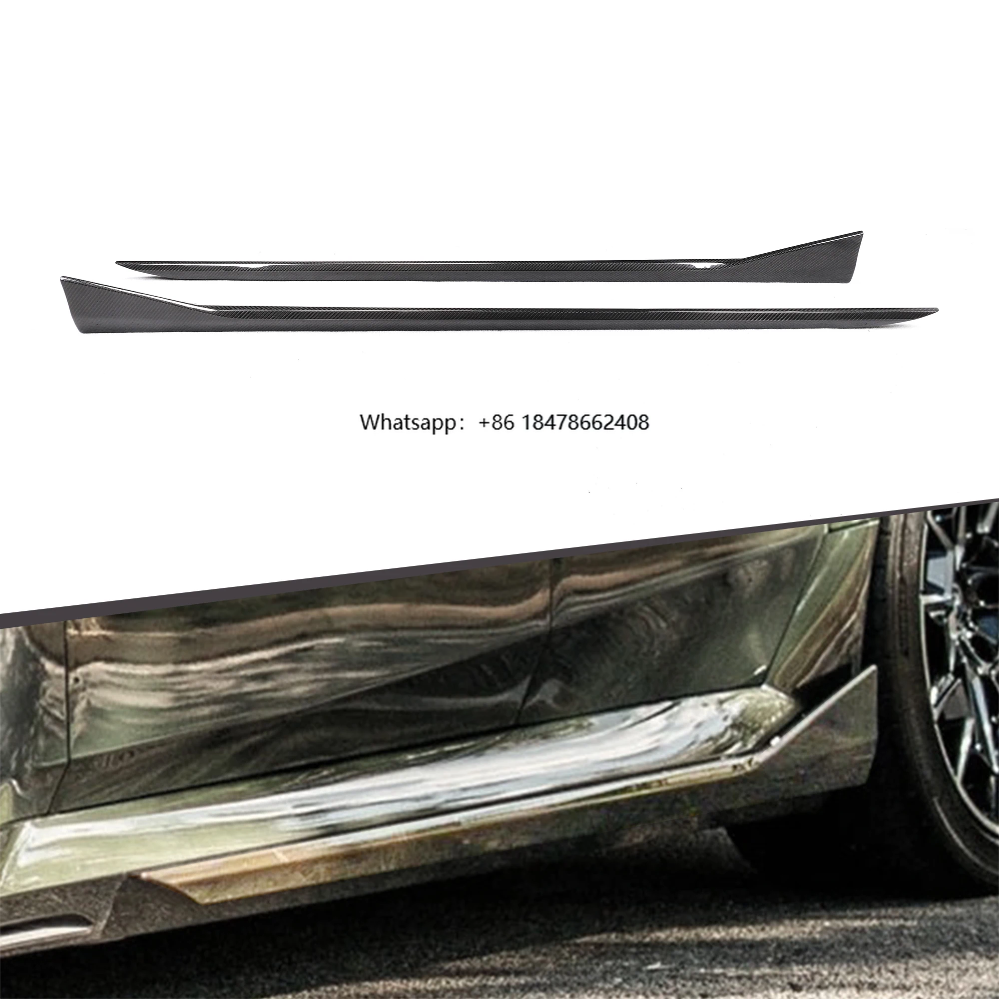 

Prepreg Carbon Fiber Side Skirt G90 M5 Dry Carbon Fiber MP Type Side Skirts for G90 2024+