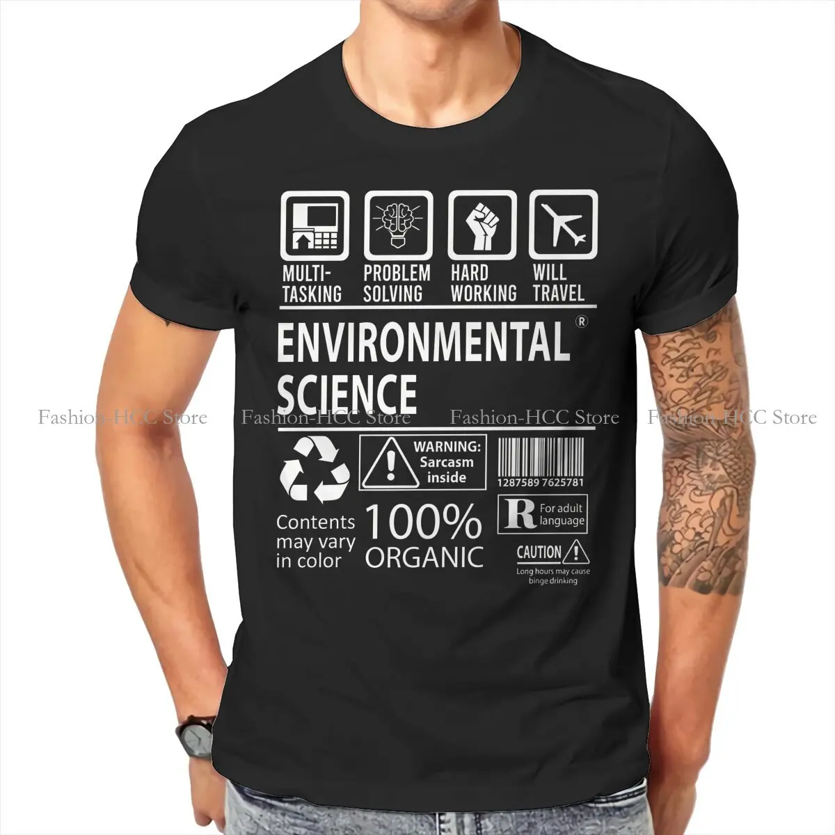 Environmental Protection and Technology TShirt for Men Science Multitasking Job  Item Humor Summer Sweatshirts T Shirt