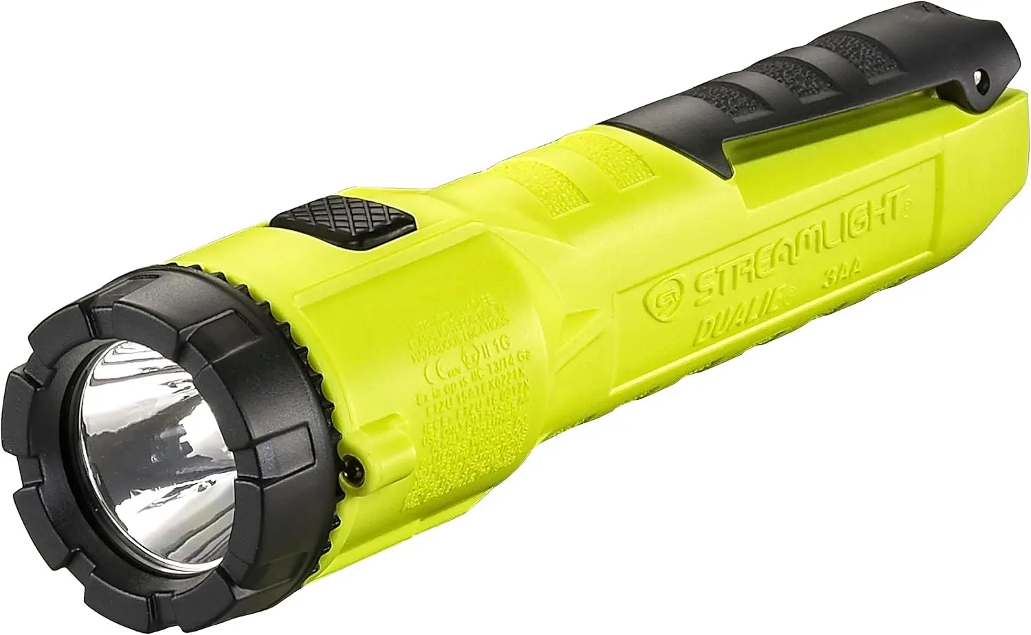 

Dualie 3AA 140-Lumen Intrinsically Safe Flashlight, Spot/Flood, Yellow