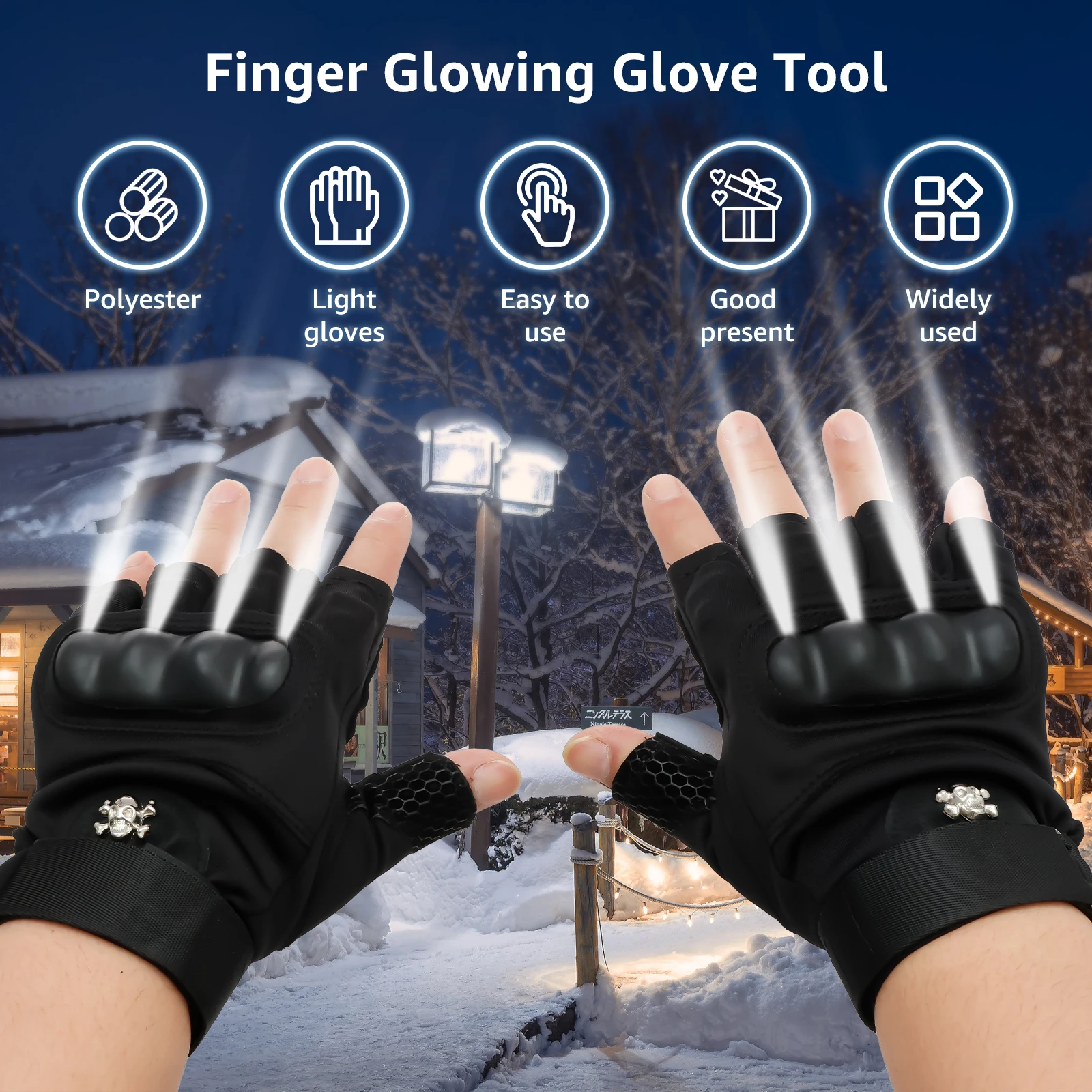 1 Pair Led Flashlig…