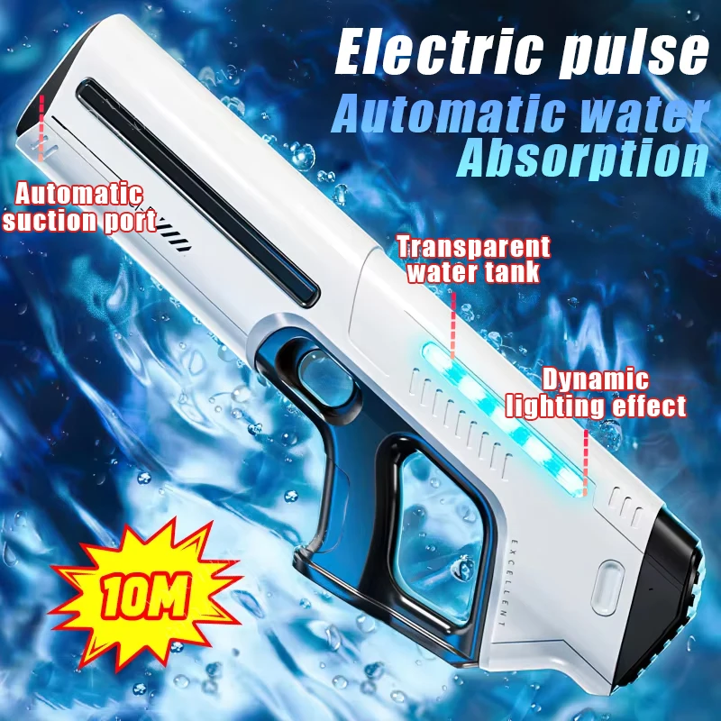 

Electric Water Guns For Adults Powerful Squirt Automatic Water Suction Water Blasters Summer Outdoor Beach Toy For boys Kid Gift