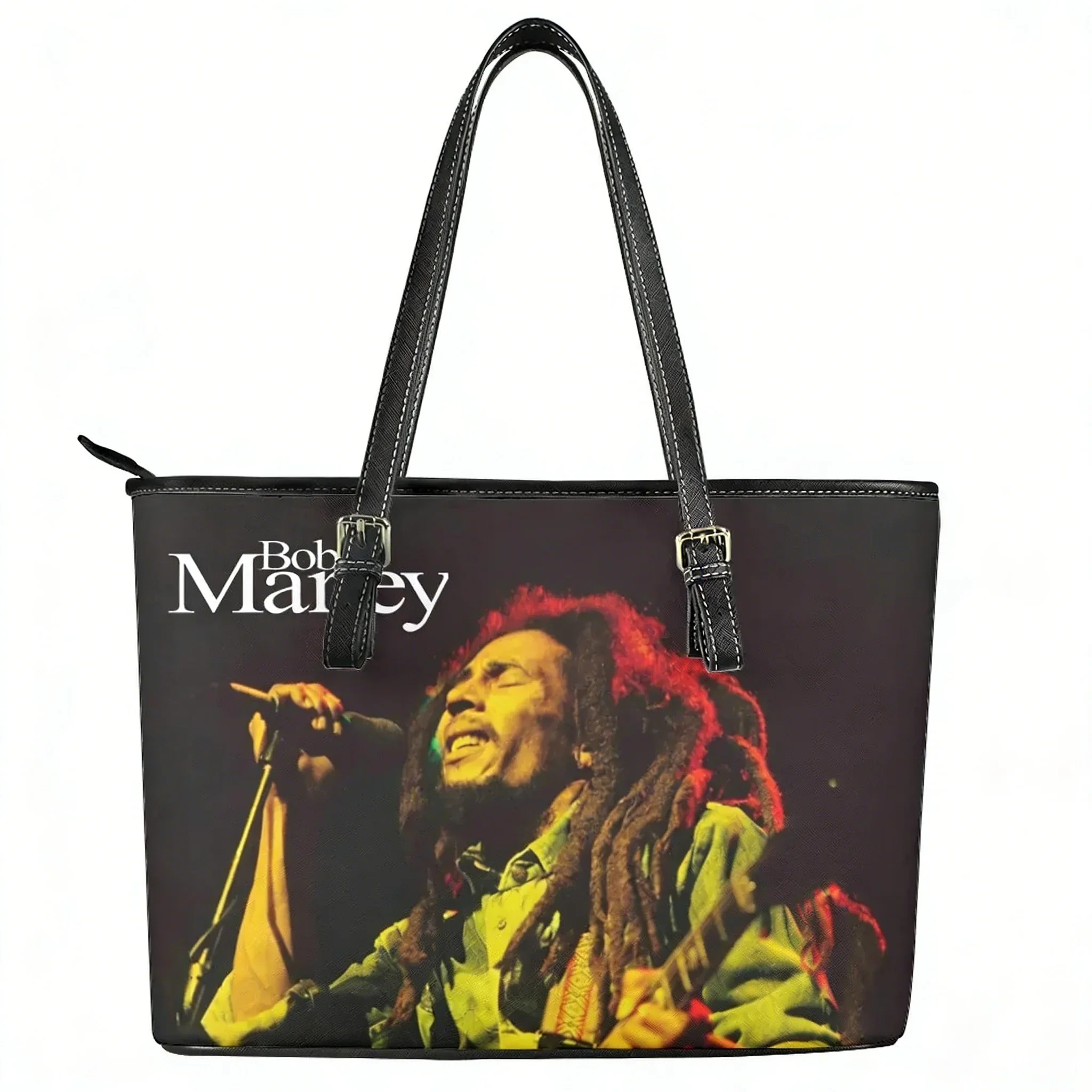

Сумка-тоут Боб Марли: Регги-рок, певец из Ямайки. Персонализированная женская и мужская сумка через плечо, деловая кожаная сумка, дорожная сумка.