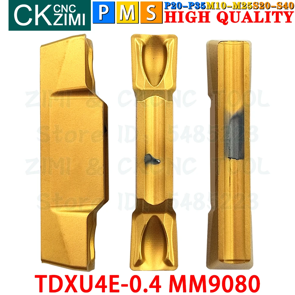 TDXU4E-0.4 MM9080 TDXU4E 0.4 Carbide Inserts Cutting Grooving Inserts Tools TDXU CNC Parting Metal Lathe Milling Turning Tools