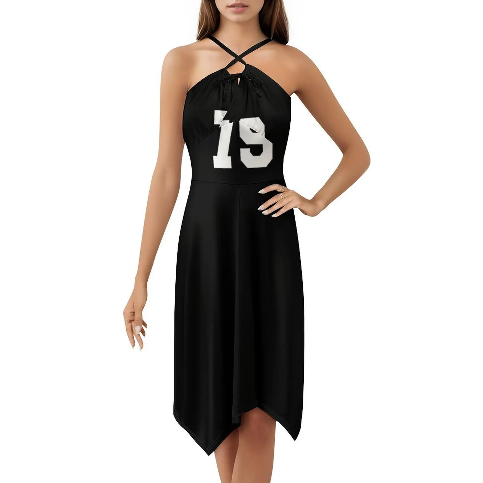 79 فستان حفلات نسائي من الجامعة البيضاء التسعة والسبعين، ملابس نادي مطبوعة عصرية لأرقام خطوط الجامعة النسائية #5