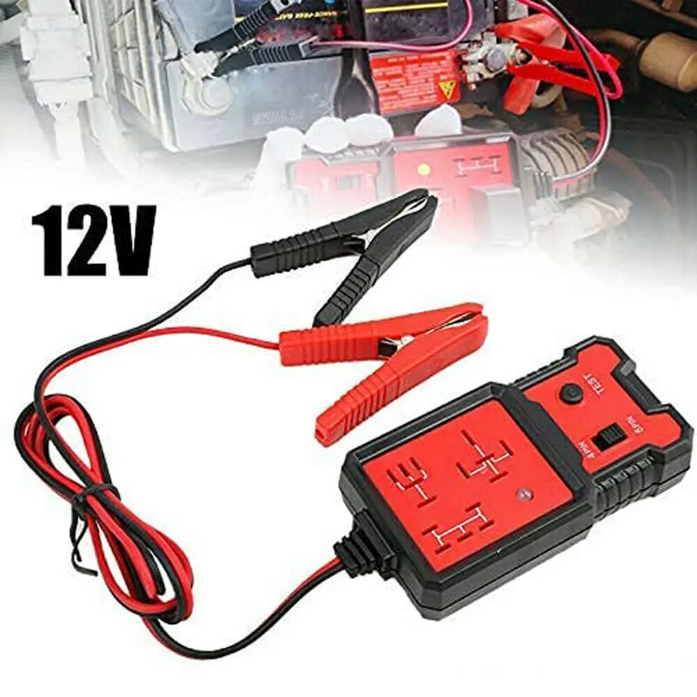 Automotive Electronic Relay Tester Car Battery Checker LED Indicator Light Universal For 12v Car Relay Tester