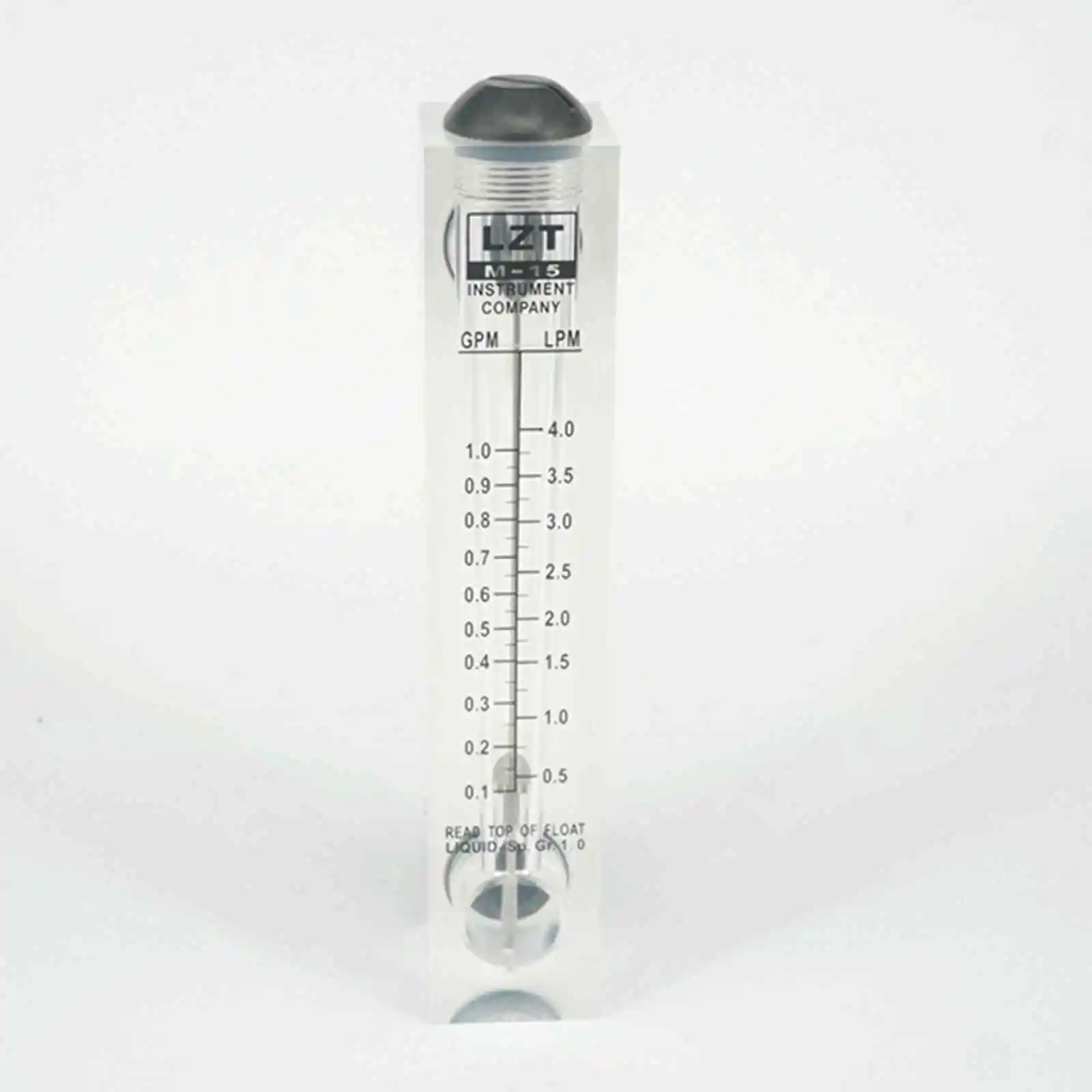 PMMA Liquid Flowmeter Water Flow Meter Panel Rotameter With/Without Control Valve LZM-15 0.2-2LPM 16-160LPH 1-7LPM 10-100LPH