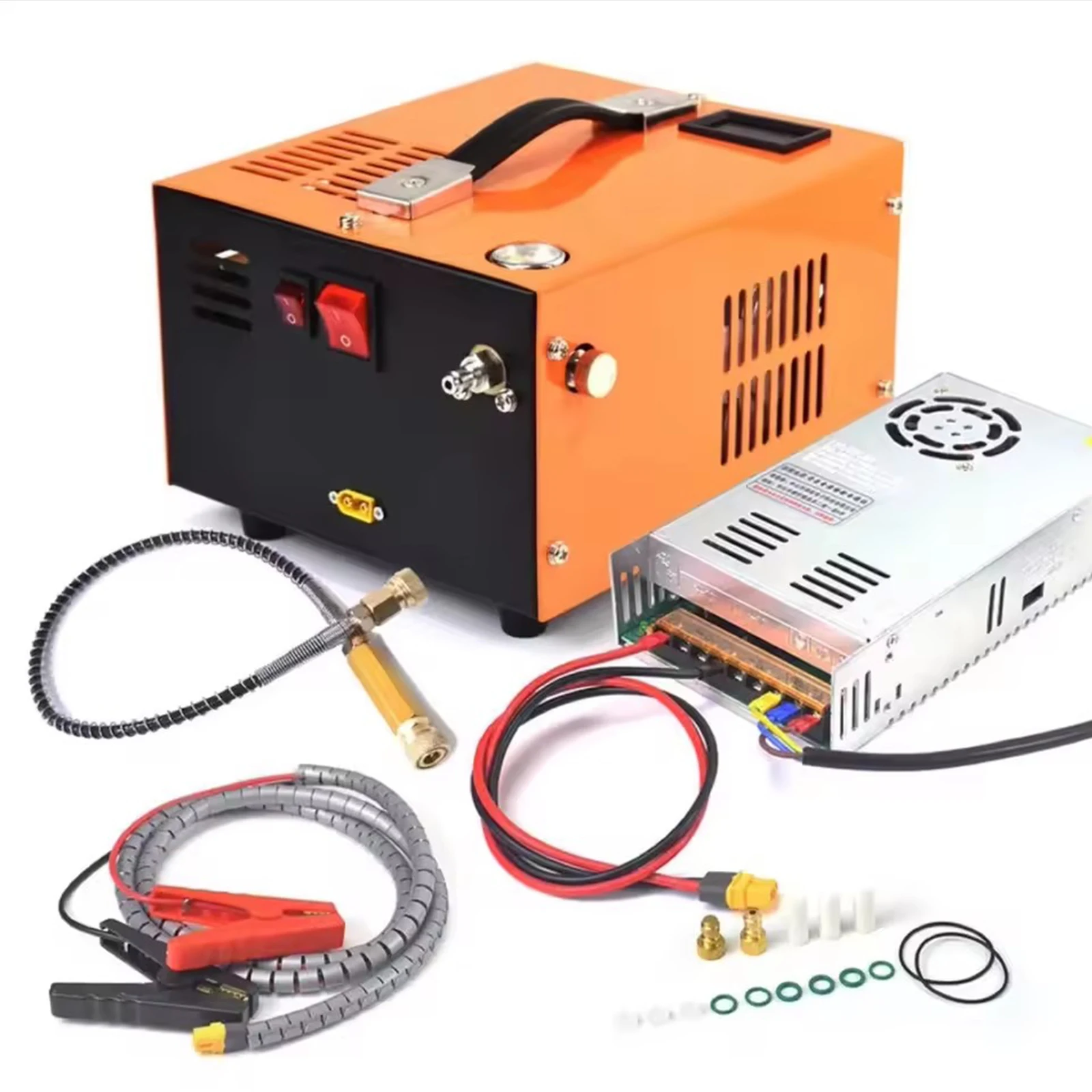 

High Pressure Pump 4500Psi 30Mbar PCP Air Compressor Pump Oil-free/water-free high pressure for diving bottles