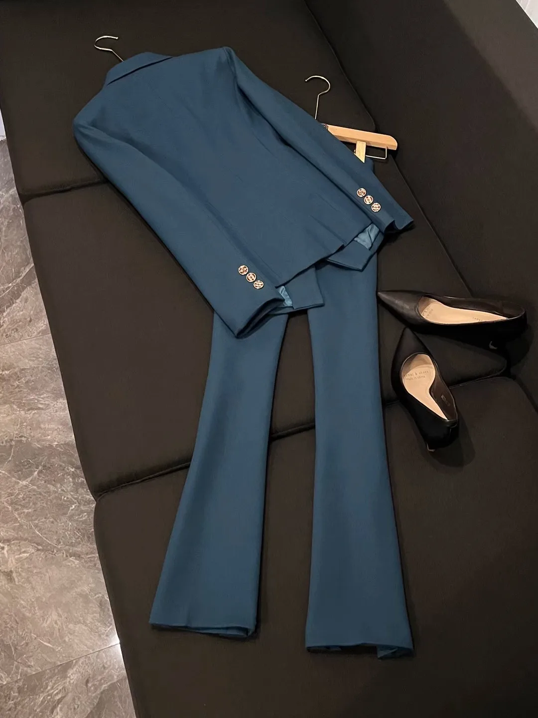 

ay Suit Commute Sle Women's Faion Workwear Profional Look Office orm Long Sve Tailored Fit 3D Effect