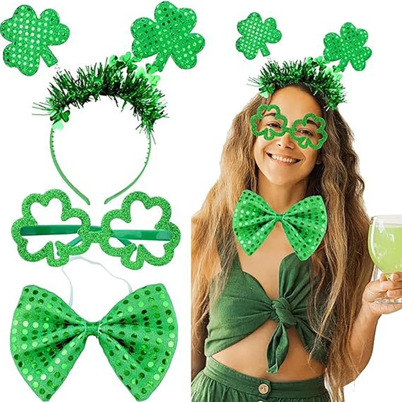 Patrick Day Costume Accessories Suspenders Leprechaun Hat Patrick's Day Decorations Party Supplies for Adult