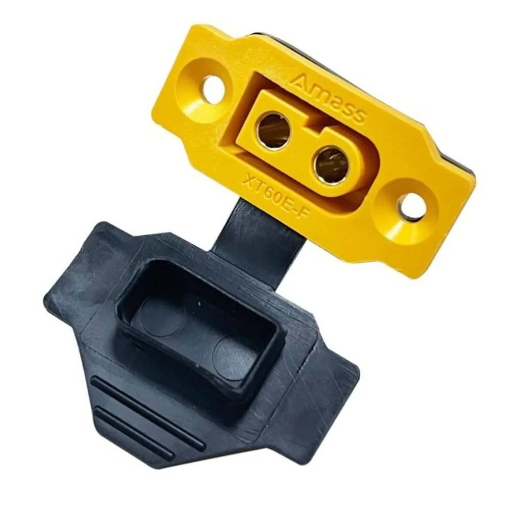 New AMASS XT60E Connector Mountable Yellow Black XT60E Female Plug Plastic FPV Racing Fixed Board XT60E-F Cover RC Accessories