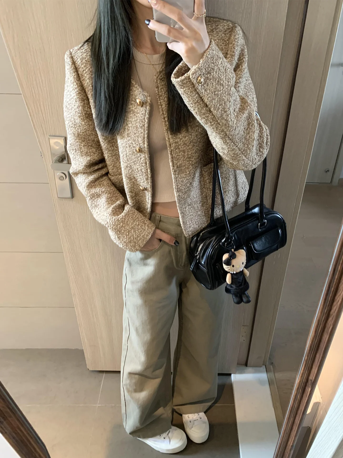 

Твидовый жакет женский элегантный летний для активного отдыха, бейсбола, тренировок, с полной молнией, дышащий, приятный к телу