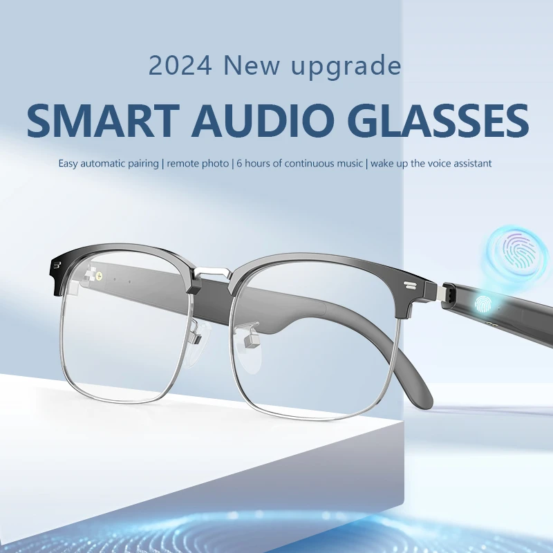 AI Smart Glasses Bluetooth Call Video Music Player Headset Support Multiple Languages Translation Color Changing Lenses